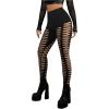 imageMakeMeChic Womens Cut Out Sexy Leggings Criss Cross Skinny Pants Party ClubwearBlack D