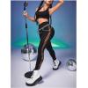 imageMakeMeChic Womens Cut Out Sexy Leggings Criss Cross Skinny Pants Party ClubwearBlack G