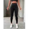 imageMakeMeChic Womens Cut Out Sexy Leggings Criss Cross Skinny Pants Party ClubwearBlack H