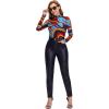 imageMakeMeChic Womens High Waist Pockets Straight Leg Jeans Leather Look PantsBlack D