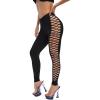 imageMakeMeChic Womens Cut Out Sexy Leggings Criss Cross Skinny Pants Party ClubwearBlack