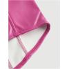 imageMakeMeChic Womens Corset Tube Tops Faux PU Leather Going Out Strapless Sleeveless Bandeau Bustier Crop TopsHot Pink
