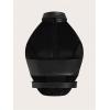 imageMakeMeChic Womens Sleeveless PU Leather Halter Tops Zipper Front Asymmetrical Hem Y2K Crop TopBlack
