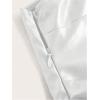 imageMakeMeChic Womens Faux Leather One Shoulder Sleeveless Y2k Tank Top Asymmetrical Ruched TopsSilver