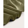 imageMakeMeChic Womens PU Leather Tops Summer Tube Top Ruched Sleeveless Slim Fit Strapless ShirtsArmy Green