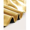 imageMakeMeChic Womens PU Leather Tops Summer Tube Top Ruched Sleeveless Slim Fit Strapless ShirtsGold