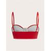 imageMakeMeChic Womens Y2K PU Leather Tops Spaghetti Strap Camisole Zipper Sleeveless Crop TopRed