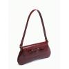 imageMakeMeChic Womens Cheetah Print Purse Faux Leather Leopard Bow Y2K Flap Shoulder BagBurgundy