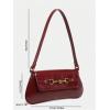 imageMakeMeChic Womens Cheetah Print Purse Faux Leather Leopard Bow Y2K Flap Shoulder BagBurgundy B
