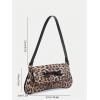 imageMakeMeChic Womens Cheetah Print Purse Faux Leather Leopard Bow Y2K Flap Shoulder BagMulticolor a