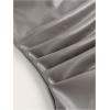 imageMakeMeChic Womens Faux Leather Strapless Tube Bar Tops Asymmetrical Ruched Backless Corset Crop TopsGrey