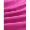 imageMakeMeChic Womens Faux Leather Strapless Tube Bar Tops Asymmetrical Ruched Backless Corset Crop TopsHot Pink