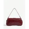 imageMakeMeChic Womens Shoulder Bags Y2K PU Leather Clutch Small Purse Hobo BagsBurgundy