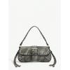 imageMakeMeChic Womens Shoulder Bags Y2K PU Leather Clutch Small Purse Hobo BagsGrey