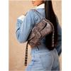 imageMakeMeChic Womens Shoulder Bags Y2K PU Leather Clutch Small Purse Hobo BagsLight Brown