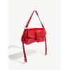 imageMakeMeChic Womens Shoulder Bags Y2K PU Leather Clutch Small Purse Hobo BagsRed