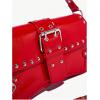 imageMakeMeChic Womens Shoulder Bags Y2K PU Leather Clutch Small Purse Hobo BagsRed