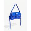 imageMakeMeChic Womens Shoulder Bags Y2K PU Leather Clutch Small Purse Hobo BagsRoyal Blue