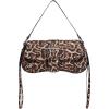 imageMakeMeChic Womens Shoulder Bags Y2K PU Leather Clutch Small Purse Hobo BagsBrown