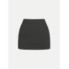 imageMakeMeChic Womens Y2K Skirt Set Leopard Print Tie Back Halter Crop Top and Ruched Mini Skirt Outfits SetBlack