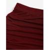 imageMakeMeChic Womens Y2K Skirt Set Leopard Print Tie Back Halter Crop Top and Ruched Mini Skirt Outfits SetBurgundy