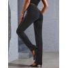 imageMakeMeChic Womens Glitter Sequin Party Leggings High Waisted Tights Stretch Skinny Pants TrousersBlack