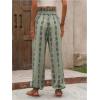 imageMakeMeChic Womens Summer Beach Tropical Printed Pants Hawaiian Palazzo Jogger Pant High Waist TrousersGreen a