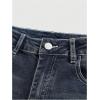 imageMakeMeChic Womens Bell Bottom Jeans Flare Jeans Embroidered Y2K High Waist PantsBlue