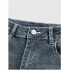 imageMakeMeChic Womens Bell Bottom Jeans Flare Jeans Embroidered Y2K High Waist PantsLight Blue