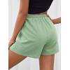 imageMakeMeChic Womens Casual Drawstring Waist Sweat Shorts Running Track ShortsMint Green