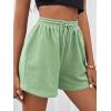 imageMakeMeChic Womens Casual Drawstring Waist Sweat Shorts Running Track ShortsMint Green