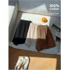 imageMakeMeChic Womens 3 Pack Linen Shorts Summer Comfy Sleep Pajama Boxer ShortsBlack Brown Apricot