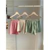 imageMakeMeChic Womens 3 Pack Linen Shorts Summer Comfy Sleep Pajama Boxer ShortsBmulticolor