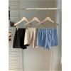 imageMakeMeChic Womens 3 Pack Linen Shorts Summer Comfy Sleep Pajama Boxer ShortsFmulticolor