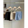 imageMakeMeChic Womens 3 Pack Linen Shorts Summer Comfy Sleep Pajama Boxer ShortsFmulticolor