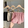 imageMakeMeChic Womens 3 Pack Linen Shorts Summer Comfy Sleep Pajama Boxer ShortsGmulticolor
