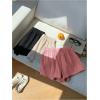 imageMakeMeChic Womens 3 Pack Linen Shorts Summer Comfy Sleep Pajama Boxer ShortsGmulticolor