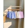 imageMakeMeChic Womens 3 Pack Linen Shorts Summer Comfy Sleep Pajama Boxer ShortsPink Blue White