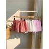 imageMakeMeChic Womens 3 Pack Linen Shorts Summer Comfy Sleep Pajama Boxer ShortsPink White Red