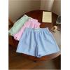 imageMakeMeChic Womens 3 Pack Linen Shorts Summer Comfy Sleep Pajama Boxer ShortsStriped Multi