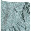 imageMakeMeChic Womens Boho Floral Print Elastic Waist Ruffle Wrap Tie Skorts Skirt SkortsMint Green