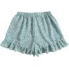 imageMakeMeChic Womens Boho Floral Print Elastic Waist Ruffle Wrap Tie Skorts Skirt SkortsMint Green