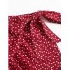 imageMakeMeChic Womens Boho Floral Print Elastic Waist Ruffle Wrap Tie Skorts Skirt SkortsRed