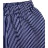 imageMakeMeChic Womens Elastic Waisted Plaid Shorts Lounge Pajama ShortsStriped Dark Blue