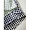 imageMakeMeChic Womens 3 Pack Plaid Boxer Shorts Y2k Elastic High Waist Lounge Gingham ShortsGreen Blue Black