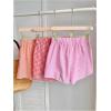 imageMakeMeChic Womens 3 Pack Plaid Boxer Shorts Y2k Elastic High Waist Lounge Gingham ShortsPink Plaid Striped