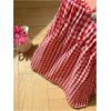 imageMakeMeChic Womens 3 Pack Plaid Boxer Shorts Y2k Elastic High Waist Lounge Gingham ShortsPink Plaid Striped