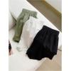 imageMakeMeChic Womens 3 Pack Plaid Boxer Shorts Y2k Elastic High Waist Lounge Gingham ShortsSolid Black White Green
