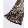 imageMakeMeChic Womens Cheetah Print Capri Leggings High Elastic Waist Y2K Knee Length LeggingsMulticolor C