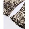 imageMakeMeChic Womens Cheetah Print Capri Leggings High Elastic Waist Y2K Knee Length LeggingsMulticolor C